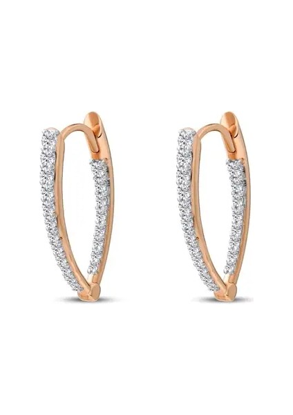 ANKA 1,70ct Pırlantalı Oval Küpe