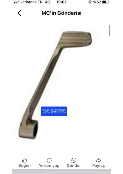 125 Drift L Fren Pedalı fiyatları