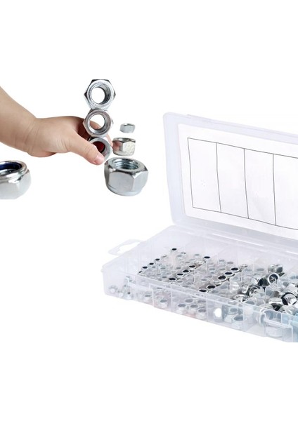 PFS300 Inox Paslanmaz Fiberli Somun Seti Çantalı 300 Parça