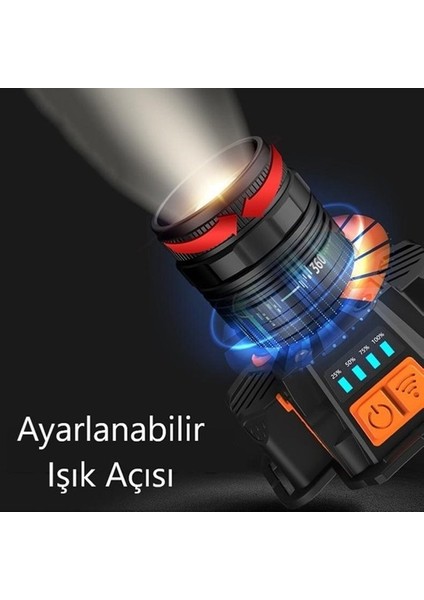 Ycl 10 W 3 Modlu Şarjlı Powerbank Özellikli Kafa Lambası - YIS-205 (Yurt Dışından)