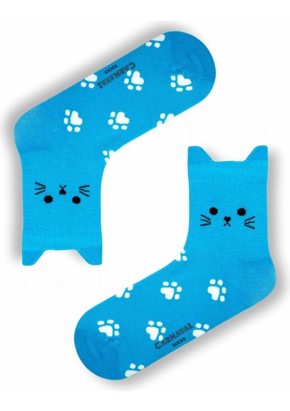 5'li KEDİ ŞEKİLLİ Havalı Çorap Seti