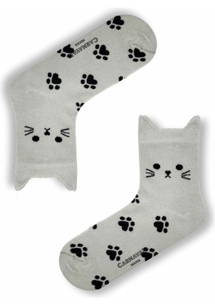 5'li KEDİ ŞEKİLLİ Havalı Çorap Seti