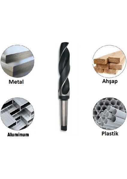 Maıer Konik Metal Delici Hss Dın 345 Matkap Ucu 8.0 mm