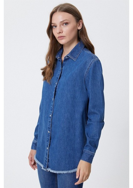 Kelly Kadın Jean Gömlek Denim modelleri