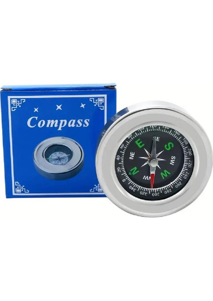 Pusula Krom Kapaksız Compass 5.5 cm