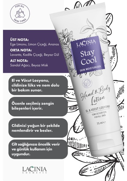 El ve Vücut Losyonu (Stay Cool) 75 ml fiyatları