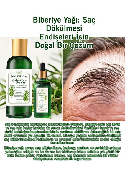 2’li Saçlarınız Için Saf Biberiye Suyu Saç Toniği indirimleri