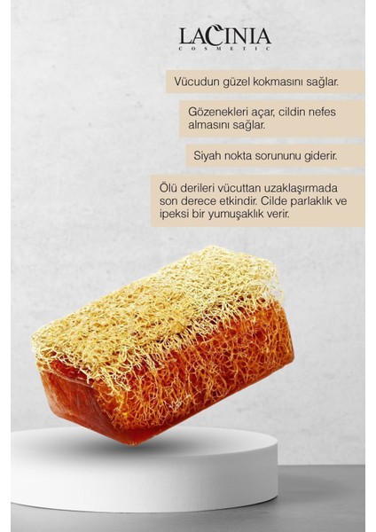 Doğal Kabak Lifli Misk & Amber Sabunu 130 gr Yüz ve Vücut Bakımı Için Etkilidir fiyatları