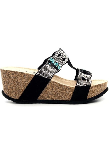 25Y101 Kadın Taşlı Comfort Dolgu Topuk Terlik fiyatları