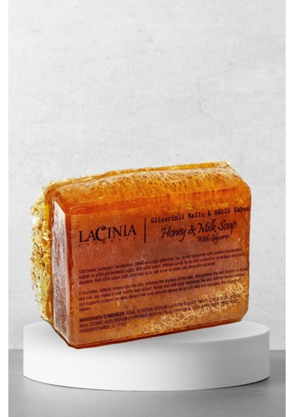 Doğal Kabak Lifli Ballı & Sütlü Sabun 130 gr Yüz ve Vücut Bakımı Için Etkilidir fiyatları