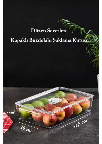 Pratik Kapaklı 5 Adet Buzdolabı Düzenleyici Dolap Içi Düzenleyici Organizer Saklama Kabı fiyatları