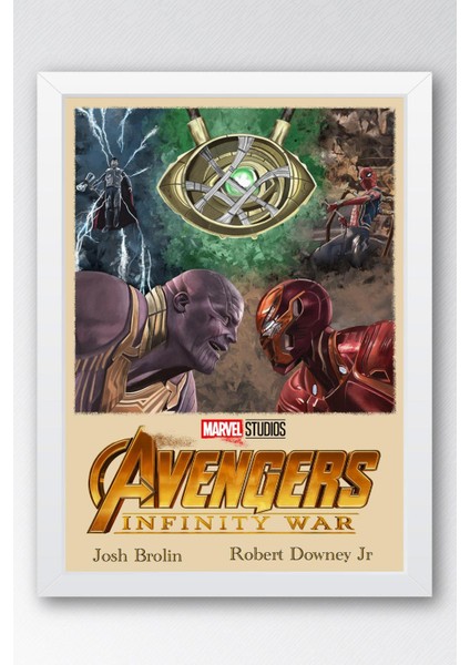 Avengers Infinity War Çerçeveli Tablo - Yenilmezler Marvel Poster Tablo
