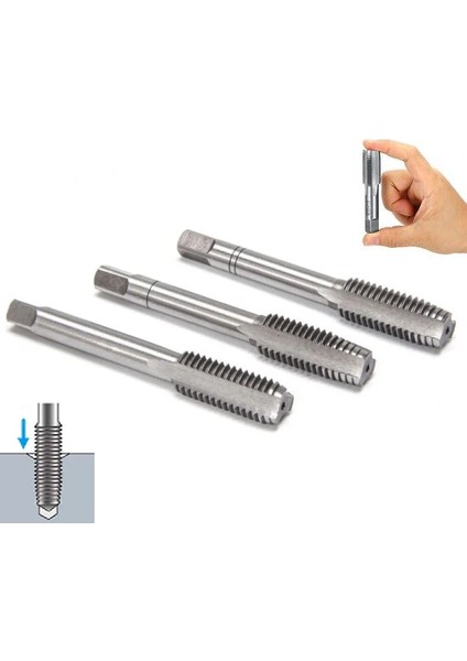 Diş Açma Kılavuz Takımı DIN352 M5 Set 3 Parça