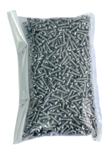 Renkli Sac Vidası- Metalik Gri - 1000ADET