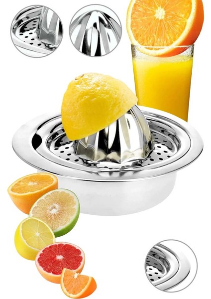 Çelik Limon Sıkacağı Narenciye Sıkacağı 16CM Paslanmaz 304 Çelik RA988 fırsatları