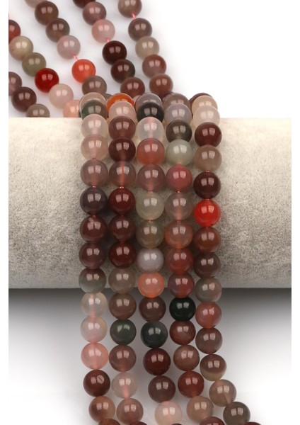 Yanyuan Akik Doğaltaş Dizi 8 mm Küre Kesim