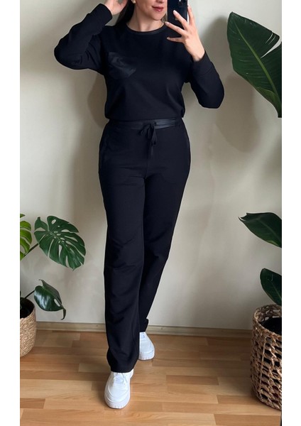 Deri Detaylı Siyah 2 Iplik Kompakt Takım fiyatları