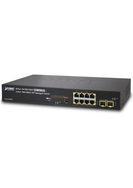 PL-GS-4210-8P2S 8 Port Gigabit Poe 2 Port Sfp 120W Poe Yönetilebilir Switch