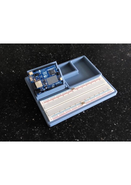 3D Baskılı Arduino ve Breadboard Düzenleyici Stand - Kompakt Tasarım