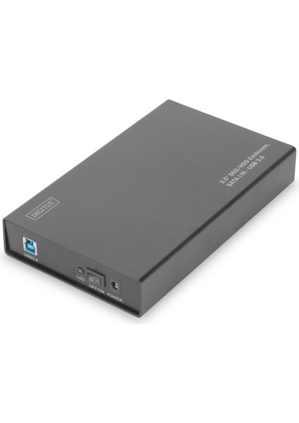 3,5 ya da 2,5 Inch SATA I/II/III SSD/HDD için Harici Kutu, Alüminyum, Bağlantı arayüzü USB 3.0, Elektrik beslemesi harici güç adaptörü