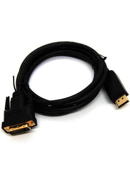 DisplayPort (DP) &lt;-&gt; DVI Kablosu, DP Erkek &lt;-&gt; DVI Erkek, 1080p, Altın Kaplama, 2 metre&lt;br&gt;Beek DP M /DVI M,1080P,Gold 2M