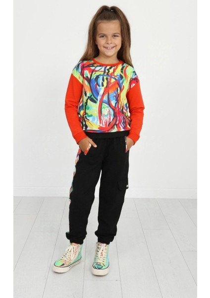 Kız Çocuk Djital Eşofman Takımı