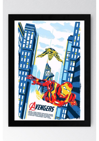 Avengers Çerçeveli Tablo - Iron Man Marvel Poster Tablo