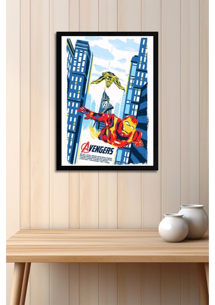 Avengers Çerçeveli Tablo - Iron Man Marvel Poster Tablo fiyatları
