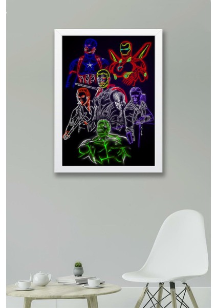 Avengers Çerçeveli Tablo - Yenilmezler Marvel Poster Tablo fiyatları