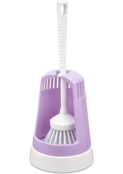 Flr F026 Plastik Klasik Wc Klozet Tuvalet Fırçası Mor