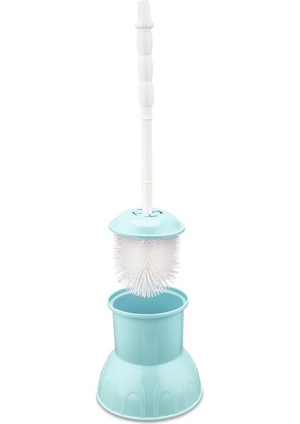 Flr F042 Plastik Lüks Klozet Wc Fırçası Turkuaz