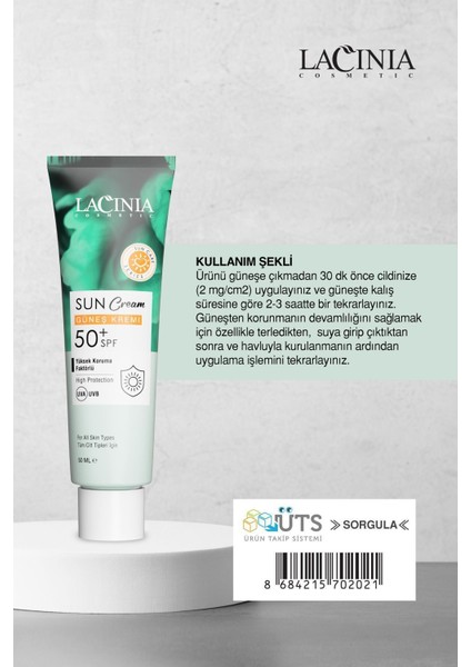 Yüksek Korumalı Güneş Kremi 50 Spf 50ML modelleri