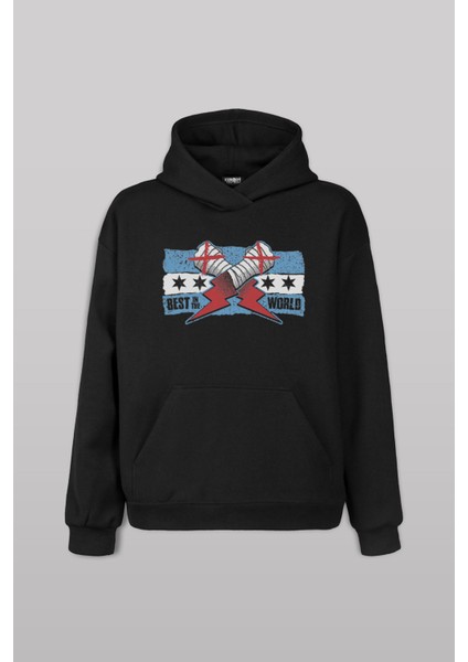 Siyah Sweat Eldiven Blue Flag cm Punk Mavi Bayrak Fitness Spor Sweet Kapüşonlu Hoodie