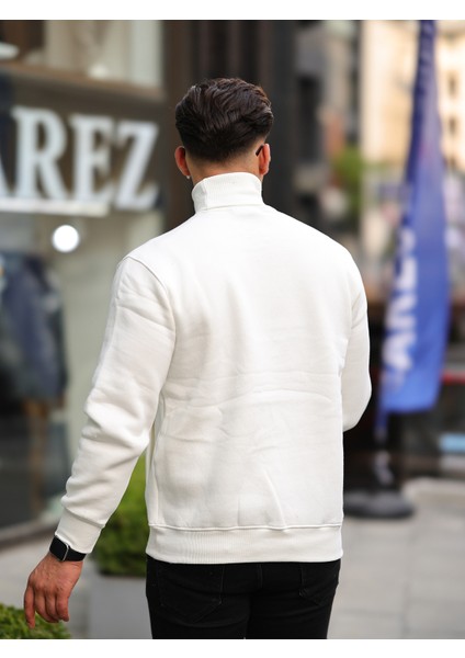 Boğazlı Cepli Üç Iplik Sweat modelleri