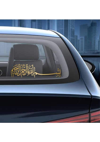 Besmele Bismillahirrahmanirrahim Sticker Araba Oto Motosiklet Karavan Etiket 02118 fiyatları