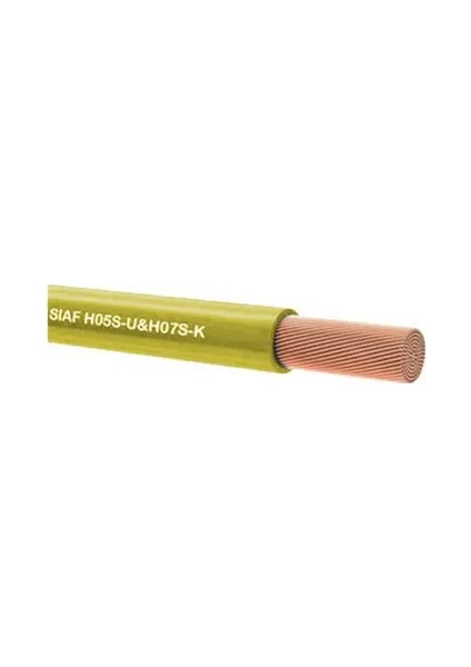 Kablo Yanmaz 035 mm Çok Telli Tek Damarlı Sarı 50 Metre Top