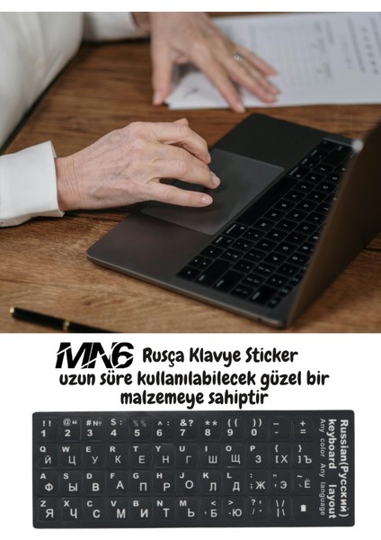 MR01 Rusça Klavye Sticker/Kaliteli Pvc-3 Adet/Rusça Ingilizce Klavye Etiketi-Rusça Pc Keyboard Sticker fırsatları