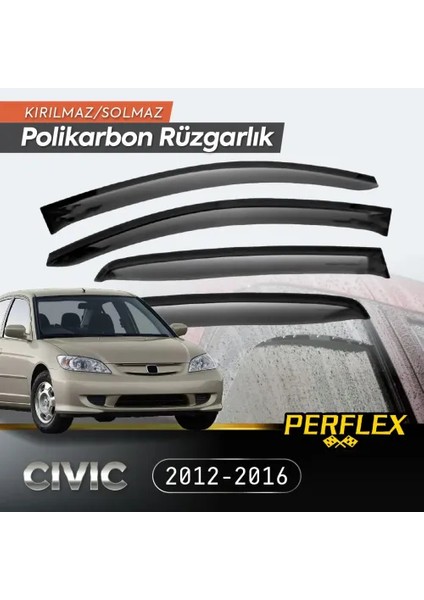 Polikarbon Kırılmaz Rüzgarlık V2 Mugen Honda Civic 2001-2006