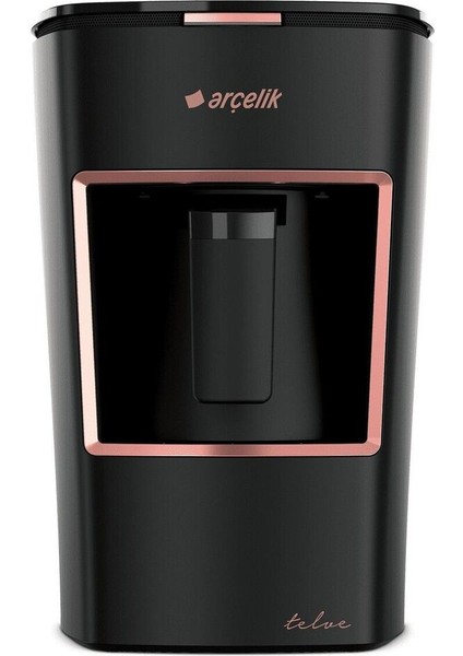 Mini Telve Türk Kahve Makinesi Siyah- Rose Gold 670 Watt