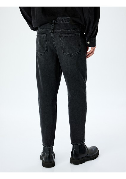 Pamuklu Normal Bel Loose Fit Jean Pantolon - Steve Jean