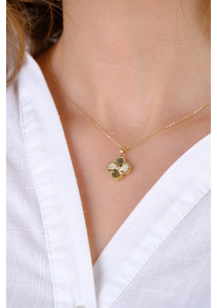 14 Ayar Altın Yonca Kolye Ucu fiyatları