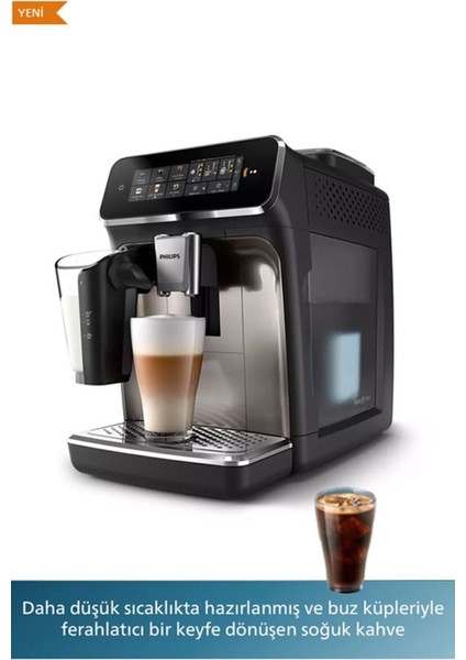 Lattego Tam Otomatik Espresso Makinesi, Tek Dokunuşla 6 Çeşit Içecek, Silentbrew, Ep3... 2133SERI