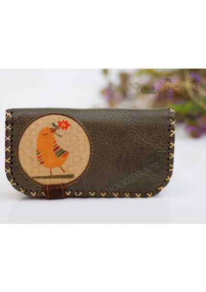 Kuş Figürlü Büyük Cüzdan Etnik Bohem Retro Vintage Style - Yeşil fiyatları
