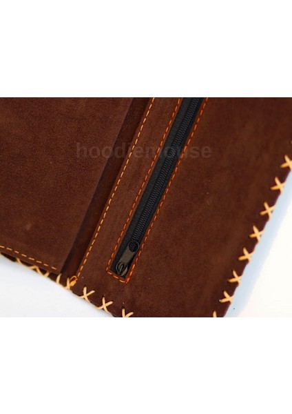 Tilki Figürlü Büyük Cüzdan Etnik Bohem Retro Vintage Style - Bordo indirimleri