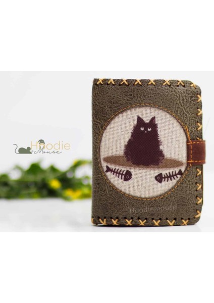 Karamık Figürlü Küçük Cüzdan Etnik Bohem Retro Style - Yesil