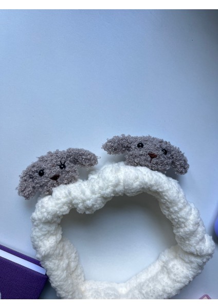 Sevimli Peluş Makyaj Spa Saç Bandı Bandana fiyatları