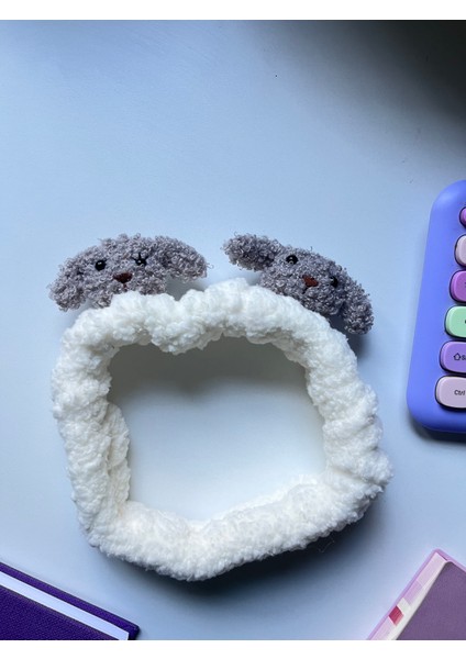 Sevimli Peluş Makyaj Spa Saç Bandı Bandana indirimleri