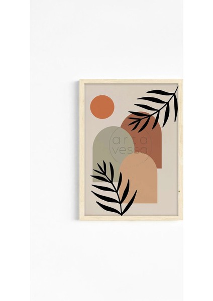 Gerçek Ahşap Çerçeveli 3 Parça 3D Poster Tablo Seti - ERSY3SET21