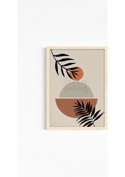 Gerçek Ahşap Çerçeveli 3 Parça 3D Poster Tablo Seti - ERSY3SET21