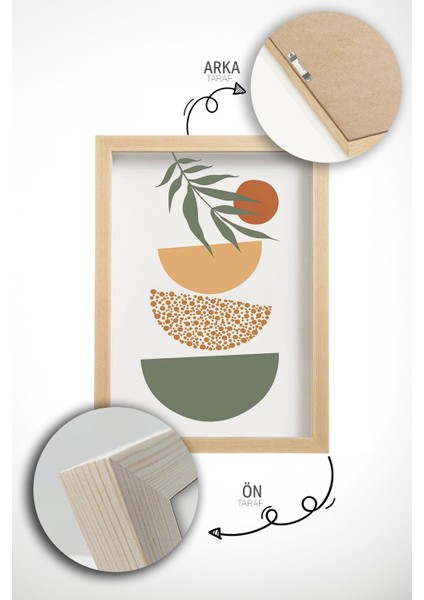 Gerçek Ahşap Çerçeveli 3 Parça 3D Poster Tablo Seti - ERSY3SET25 indirimleri